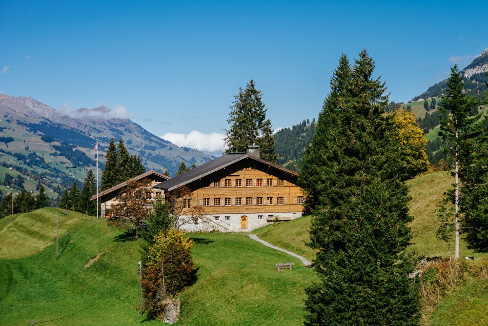 Main Chalet with Spycher behind