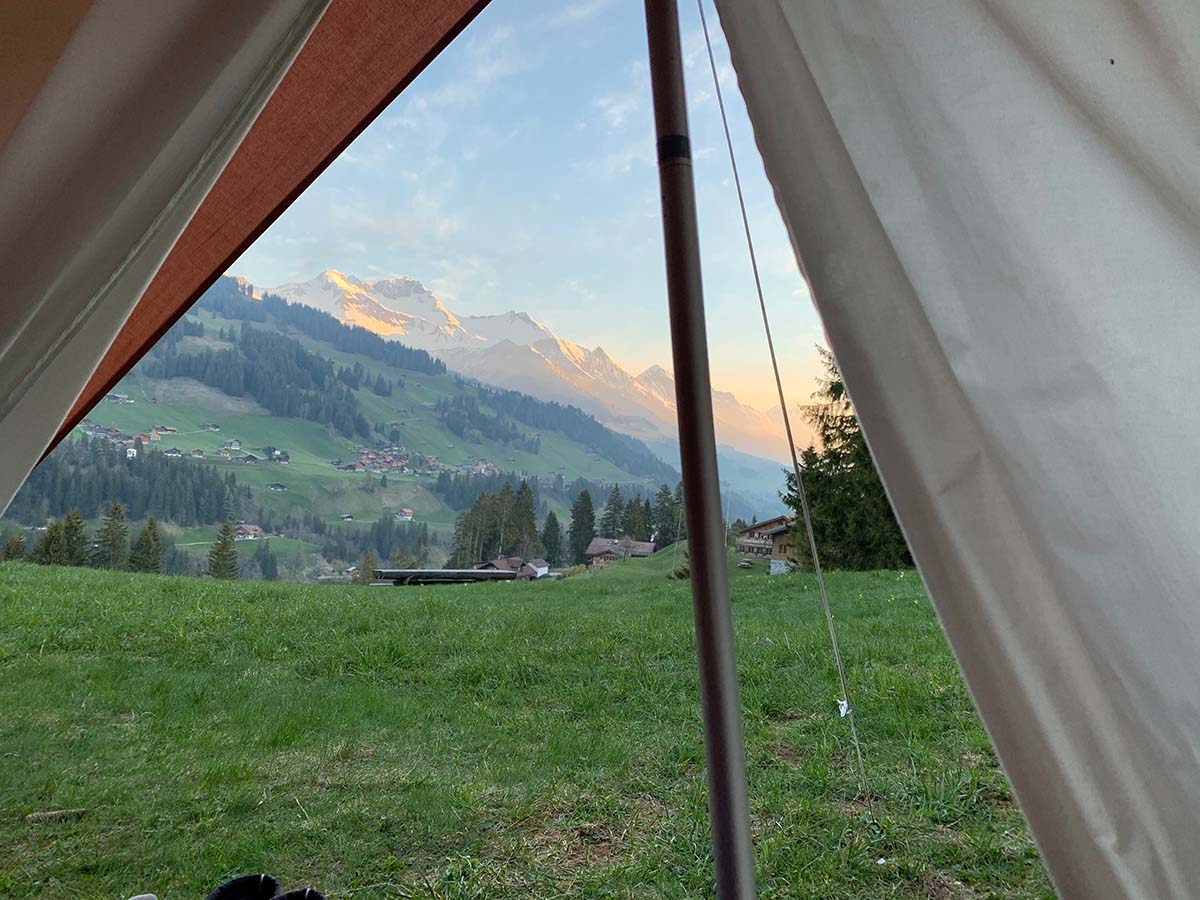 our-chalet-campsite-tent-view